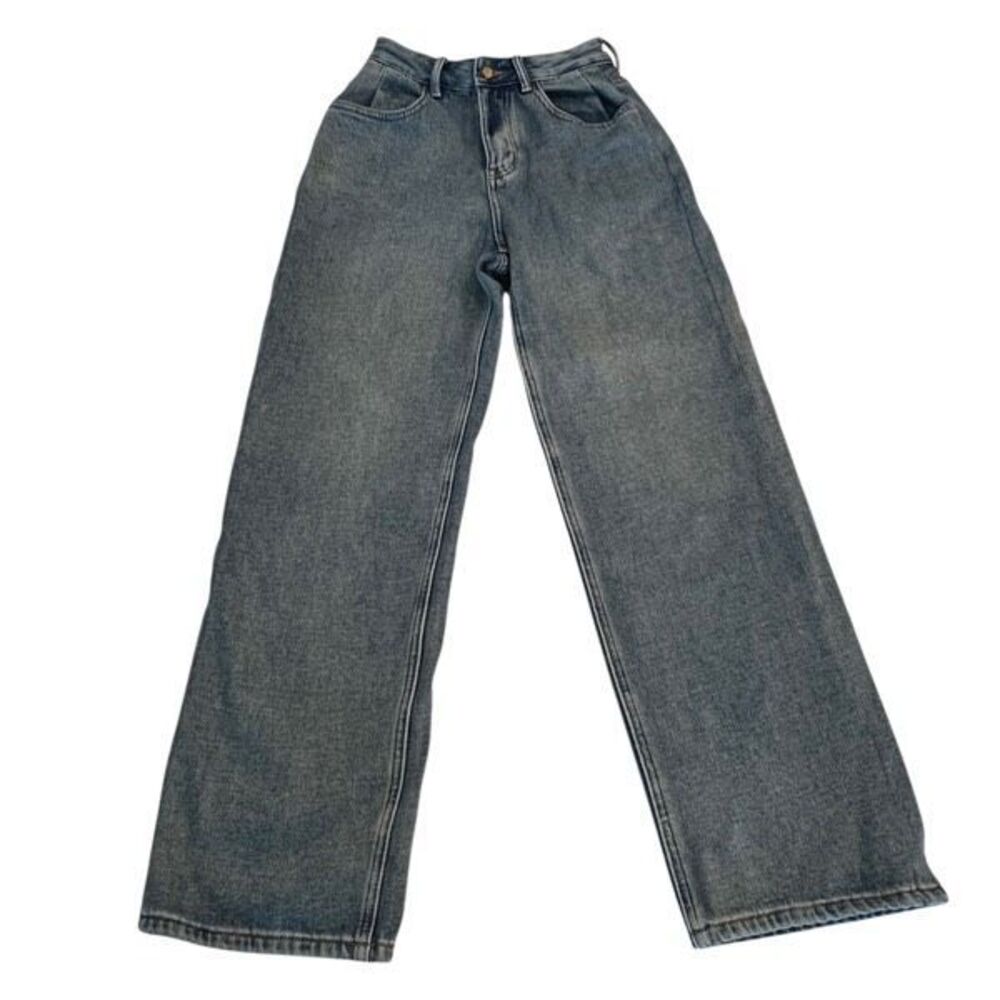 Burberry Brit Women's High Rise Denim Straight Leg Jeans Medium Wash Blue Sz 25